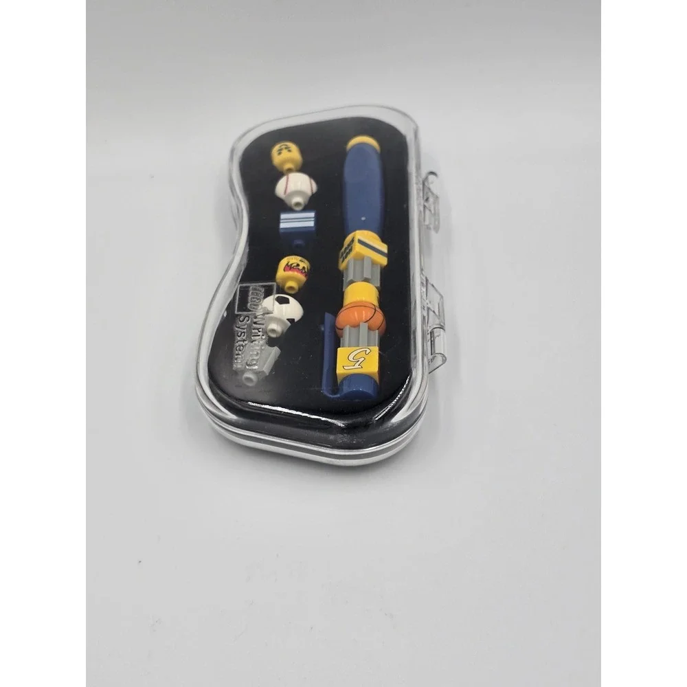 LEGO Writing System Sports Theme Customizable Ballpoint Pen Set with Case